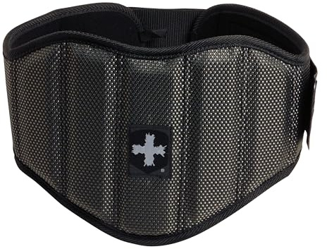 Harbinger Firmfit Contoured Weightlifting Belt-Provides Snug Comfort And Robust Support For Core and Back,Utility Pocket Stores Essentials,Ideal For Power Lifters and Rigorous Routines,Medium,Black