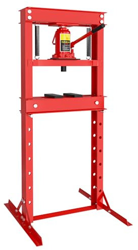 Wiltec 20T Werkstattpresse, 500 mm, Hydraulikpresse aus Stahl, Rahmenpresse, Lagerpresse zum Pressen, Stempeln, Umformen