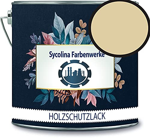 Sycolina - Vernice protettiva per legno, resistente alle intemperie, protezione a lungo termine dagli agenti atmosferici, protezione dagli agenti atmosferici, colore RAL 1014 avorio