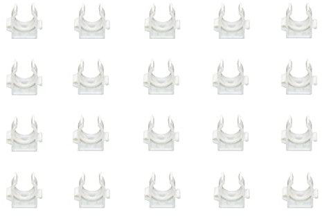 20 Stk Rohrschelle - Rohrclip 20 mm Klemmschelle Rohrklemme