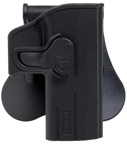 Fondina Amomax per CZ SP-07 / SP-09 | Fondina per armi ad aria compressa, fondina a sgancio rapido modello CZ SP-07 e SP-09