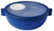 Mepal - Meal Prep Boxen Vita - Bento Schüssel - Brotdose mit Fächern - Extra Fach mit Deckel, Dressing-Deckel & Tablett - Bentobox - 1500 ml - Vivid blue