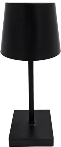 Meinposten Lampe LED ohne Kabel Touch Tischleuchte Tischlampe Leuchte kabellos dimmbar (Schwarz, Höhe 26 cm (Modell Molly))