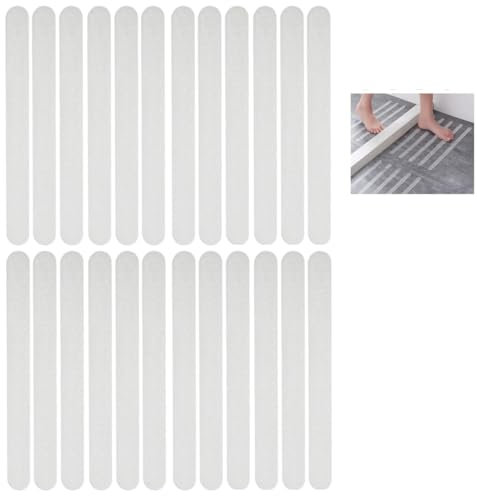 KGDUYC Adesivi vasca da bagno Confezione di adesivi antiscivolo da 24 strisce di sicurezza per vasca, adesivi autoadesivi per vasca, doccia, scale