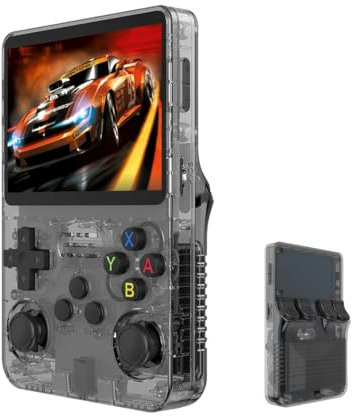 JOYARCH Console di gioco portatile R36S con 64G Built-in 15000+ Giochi, Schermo IPS da 3,5 pollici Sistema Linux Open Source Portatile Retro Gioco Arcade Nostalgia Lettore video