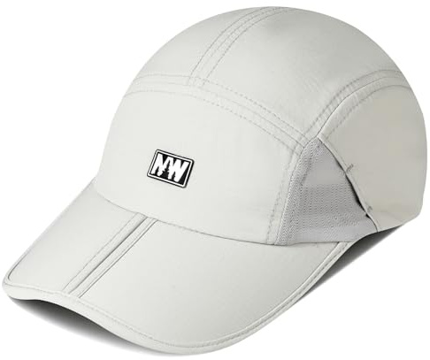 AYPOW Asciugatura Rapida Cappello da Baseball Uomo Donne，Cappello Estivo Traspirante con Tesa Pieghevole, Berretto Uomo con Visiera Leggero Cappellino Running Regolabile Sport Aperta Golf Tennis