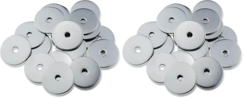 M5 Washers, M5 x 25mm Penny Washers, (Pack of 40) A2 304 Stainless Steel Washer, Flat Repair Washer, Large Metal Plain Round Chrome for Screws & Bolts