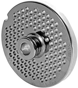 Wolfcut INOX Lochscheibe mit Nabe Gr. 22-4,0 mm Bohrung - kompatibel mit Fleischwolf Größe 22