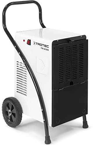 TROTEC Déshumidificateur TTK 165 ECO – Capacité 52 L/jour – Surface 90 m² / 230 m³ – Déshumidificateur de chantier – pour grands volumes