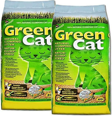 Green Cat Natur-Katzenklumpstreu 2X 40L (80L)
