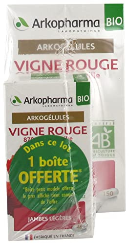 Arkopharma Arkogélules Vigne Rouge Bio 150 Gélules + 45 Gélules Offertes