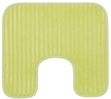 Gözze - Rutschfester Weicher Toilettenteppich in U-Form, 100% Polyester, 50 x 45 cm - Limone
