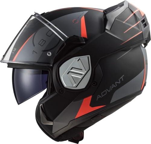 LS2, Klapphelme Motorrad ADVANT CODEX Matt Black Titanium, XL