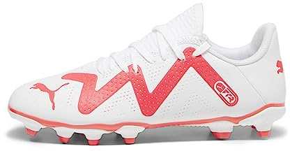 PUMA Future Play Fg/Ag Fussballschuh, White Fire Orchid, 38 EU