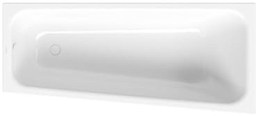 Bañera de esquina BetteSpace S, 170x75cm, 1140, 1 respaldo inclinado, blanco, instalación para mano derecha, 1140-000AS, Color: blanco brillante