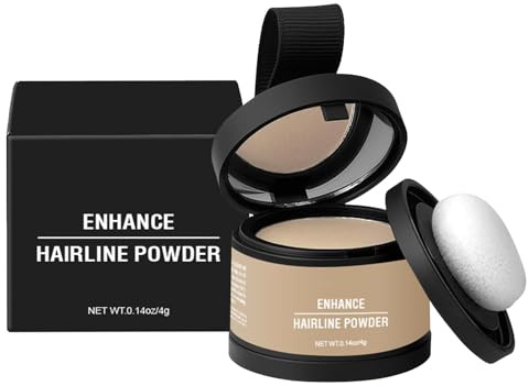 4g Ansatzpuder, Haarpuder Männer Frauen Haaransatz Puder, Hairline Powder Enhance Hairline, Haarlinie Pulver Haarlinie Schatten Haarabdeckung Haarwurzel, Haar Concealer Zur Haarverdichtung