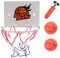 ZXJLWR Mini Basketballkorb Indoor, 2 Mini Basketball, 1 Luftpumpe, Basketballkorb Kinder Mit Saugnapf, Geschenk Zum Kindertag, Für Tür Hängen Zimmer Und Schlafzimmer, Büro