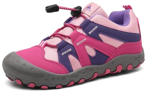 Mishansha Chaussures de Randonnée Enfants Garçons Filles | Respirant, Antidérapant, Chaussures de Trekking