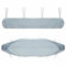 Floweringbeter Cubierta protectora para toldo de patio, bolsa de almacenamiento impermeable, protector contra el polvo, para toldos retráctiles manuales, varias longitudes (4 m, gris)