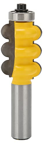 aqxreight Punta per Fresa a Tripla Perla Flauto per Finiture per Mobili Stampaggio per Incisore Fresa a Sfera Gambo Tondo da 1/2 Pollice Corpo Non di Design RESISTENTE E all'usura per MATERIALE in