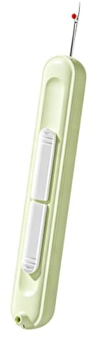 Enfile-aiguille et découseur 2 en 1,Outil de Couture Télescopique Portable avec Découseur Extensible,Accessoires Polyvalents pour la Couture à la Main, le Tricot, la Broderie et le Retrait de Fil,Vert
