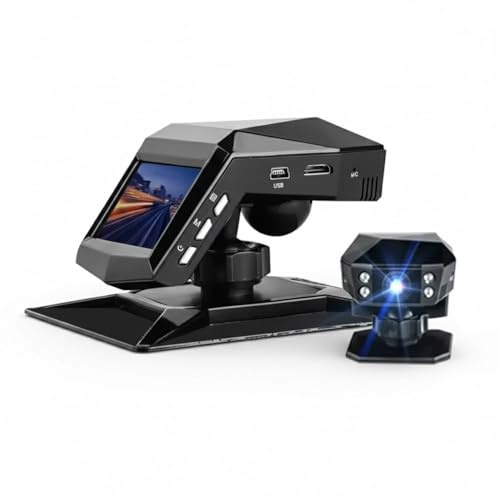 NONDK 4k HD Bil DVR Dash Cam 1080P Videoinspelare med 32GB Kort 170° Bredvinkel Nattseende Cykelinspelningar