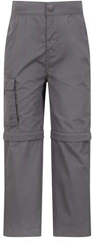Mountain Warehouse Pantalon Zip-Off pour Enfants Active - UPF 50+, Léger, garçons et Filles, séchage Rapide, Poches, Facile d'entretien - Printemps été, Voyage, Camping