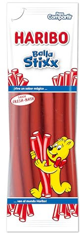 Haribo Balla Stixx Fresa Geles Dulces, 200g