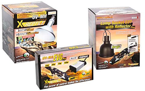 M&S Reptilien X-Reptile 100 Watt Set (Strahler + Vorschaltgerät + Lampenfassung)