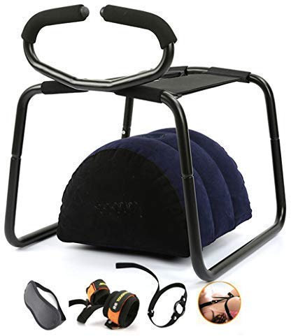 Multifunction Sex Position Enhancer Chair Novelty Toy with Handrail,Pillow,Adventure Gear for Couples