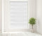 Caecus White Day and Night Zebra Roller Blind Dual Layer Fabric Aluminium Rail Easy Fit Home Office Bedroom Kids Room Easy Fit 40cm Width x 160cm Drop