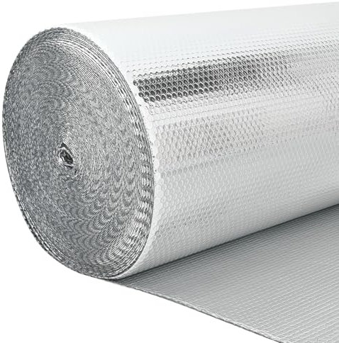 vidaXL Reflector de Radiador para Calefacción 0.6 X 30 m | Aluminio Pulido Duradero Calor para Uso Interior Diseño Moderno Cuartos de Utilidades Accesorio de Aluminio Aislante para Radiadores