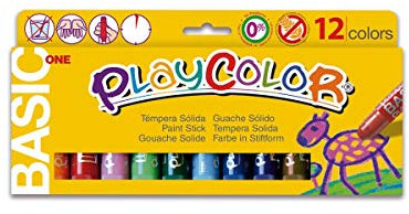 PlayColor 200359 Buntstiftkasten12 feste Temperafarben, 2610731, MULTICOLOR, 12 Stück (1er Pack)
