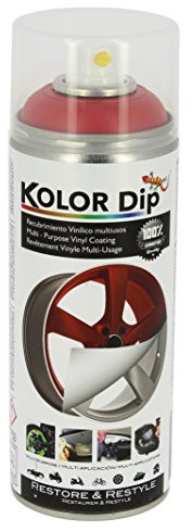 S SUMEX Kolor Dip Spain KD12002 Pintura en Spray con Vinilo Líquido Extraible, Rojo Metalizado