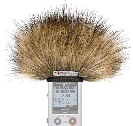 Gutmann Microfono protezione antivento pelo per Olympus LS-P1 / LS-P2 / LS-P4 modello speciale limitato WOLF