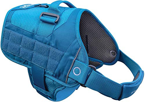 Kurgo RSG Townie Hundegeschirr, Einfaches Anlegen und Abnehmen, Einstellbare Brust- und Bauchgurte, Größe XS, Blau