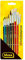 Idena 60103 - Schulpinsel Set, 10er Set mit 6 Rundpinsel und 4 Borstenpinsel, lackiert