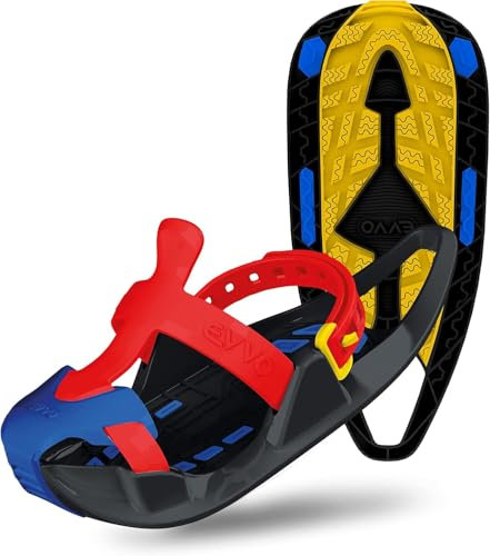 EVVO SHOSHIBAA, Schneeschuhe für Kinder, Made in Europe, Einstellbare Bindungen, Weiche Stollen, All Terrain, Schneeschuhwandern