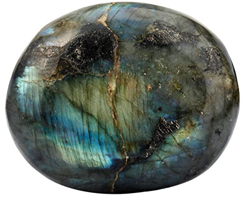Nupuyai - Piedra de palma natural para relajación y yoga meditación, piedra de bolsillo pulida irregular para piedra de colección y Reiki Chakra (100-200 g)