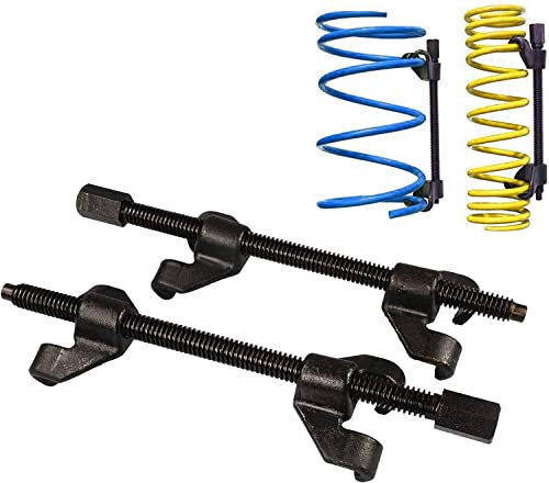 Kit Compressore Molle Per Smontaggio Ammortizzatori Auto 380mm coppia estrattori regolabile Portata 38cm set 2 estrattori per smontaggio ammortizzatori auto