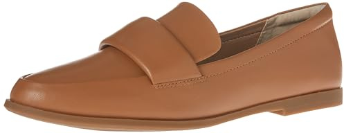 Amazon Essentials Mocassini con Punta Morbida Donna, Cammello Finta Pelle, 42 EU