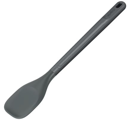 Zyliss Spoontula Cucchiaio/spatola da cucina, Medio, in paglia di grano sostenibile, manico in silicone resistente al calore, 29 cm, lavabile in lavastoviglie