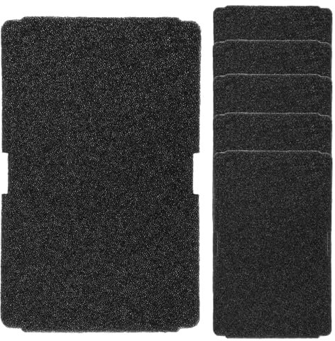 QWORK® 6 Pièces Filtres Éponge, 240 x 155 x 11 mm Tapis Filtrant en Éponge pour Sèche-linge, Compatible avec Beko Grundig Blomberg ElektraBregenz 2964840100