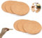 6 Stück Topfuntersetzer aus Kork, Kork Runde Retro Untersetzer, 10cm Durchmesser, Rutschfester Hitzebeständiger Untersetzer für Tassen Tisch Bar Getränke