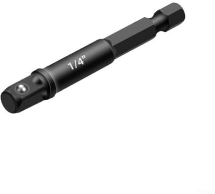 Oniissy 1/2 3/8 1/4 Zoll 2-in-1 Stecknuss-Adapter für Schlagschrauber-Bit-Stecknuss-Adapter, Schraubendreher-Bithalter, magnetische Halte-Schraubendreher-Verlängerungsstange (6,35 mm)