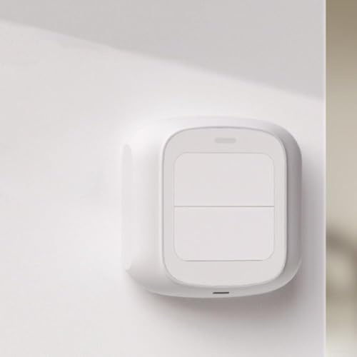 Bouton de commutation intelligent sans fil, pour module de bouton-poussoir Zigbee pour une scène de maison intelligente, pour un contrôle homogène des lumières, des appareils électroménagers, 5 x 5 x