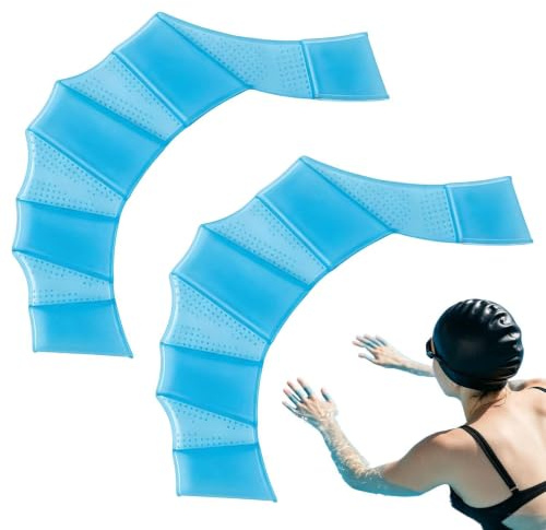 Generisch Schwimmen Schwimmhandschuhe Kinder,Silikon, wasserdicht - Pool Fitness Wasserhandschuhe,für Schüler Anfänger Kinder Schwimmer Triathleten Erwachsene Schnorcheln Sommercamp