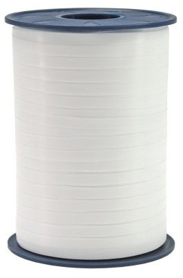 C.E. Pattberg Geschenkband reinweiss, 500 Meter Ringelband 5 mm zum Basteln, Dekorieren & Verpacken von Geschenken zu jedem Anlass