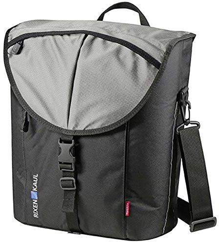 KLICKfix Farradtasche Cita Gta Schwarz/Silber Gepäckträgertasche, 16 x 30 x 35 cm