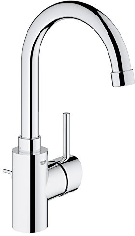 GROHE Concetto Badarmaturen Einhand-Waschtischbatterie (DN 15, L-Size, Einlochmontage) chrom, 32629001